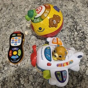 Interactive Kids Toy Set with Airplane and Ball